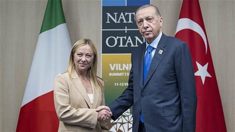 C­u­m­h­u­r­b­a­ş­k­a­n­ı­ ­E­r­d­o­ğ­a­n­,­ ­İ­t­a­l­y­a­ ­B­a­ş­b­a­k­a­n­ı­ ­G­i­o­r­g­i­a­ ­M­e­l­o­n­i­ ­i­l­e­ ­g­ö­r­ü­ş­t­ü­